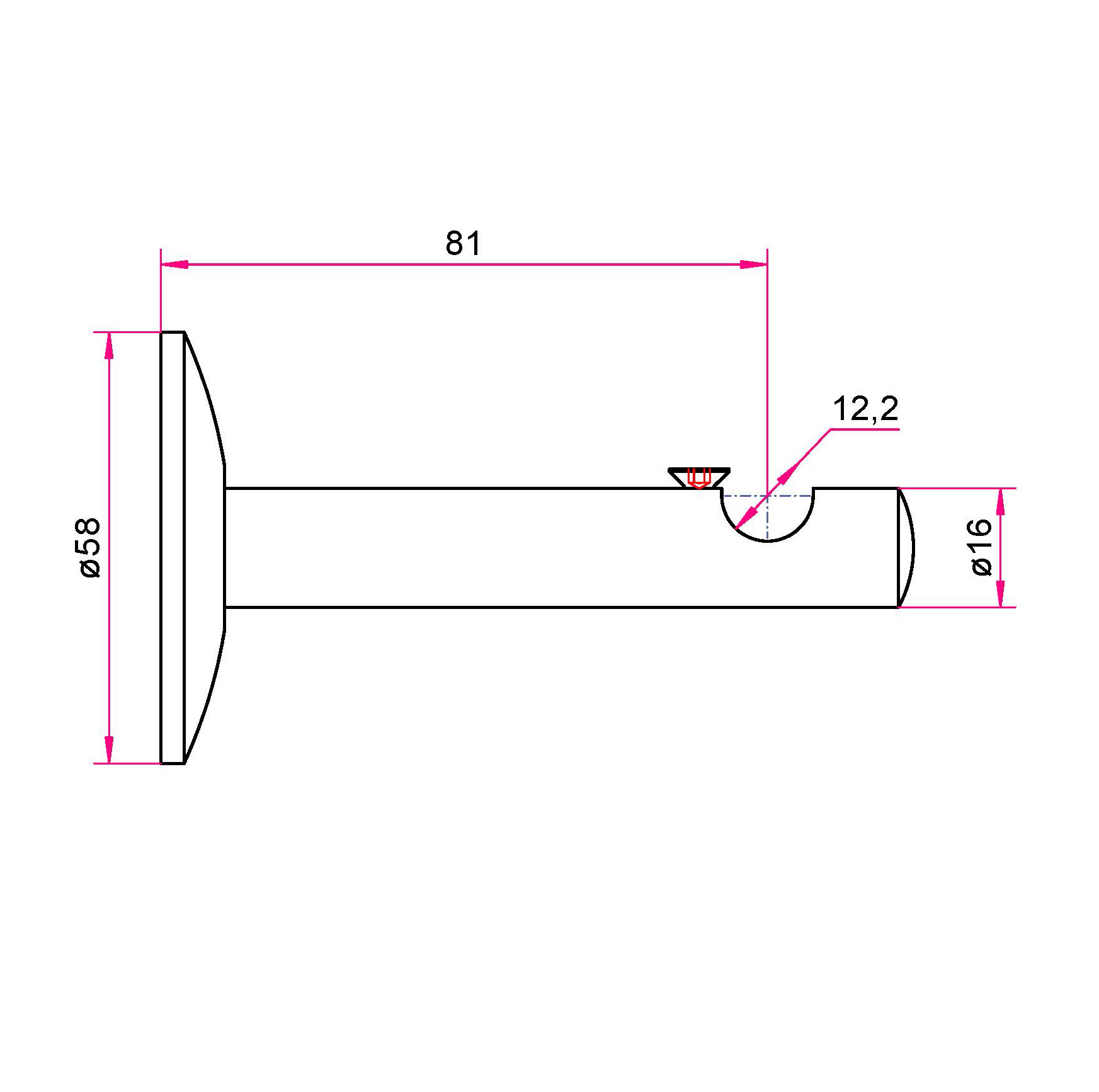 Aste per tende a parete 12 mm - 1 fila